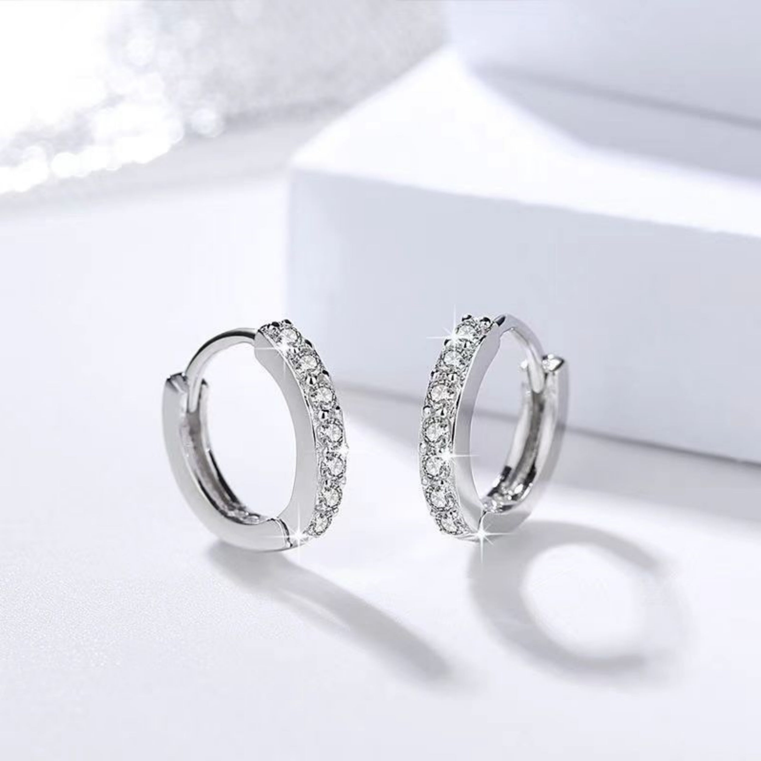 Sterling Silver Circle Earrings